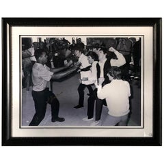 Muhammad Ali Featuring the Beatles Signed Autographed Print COA