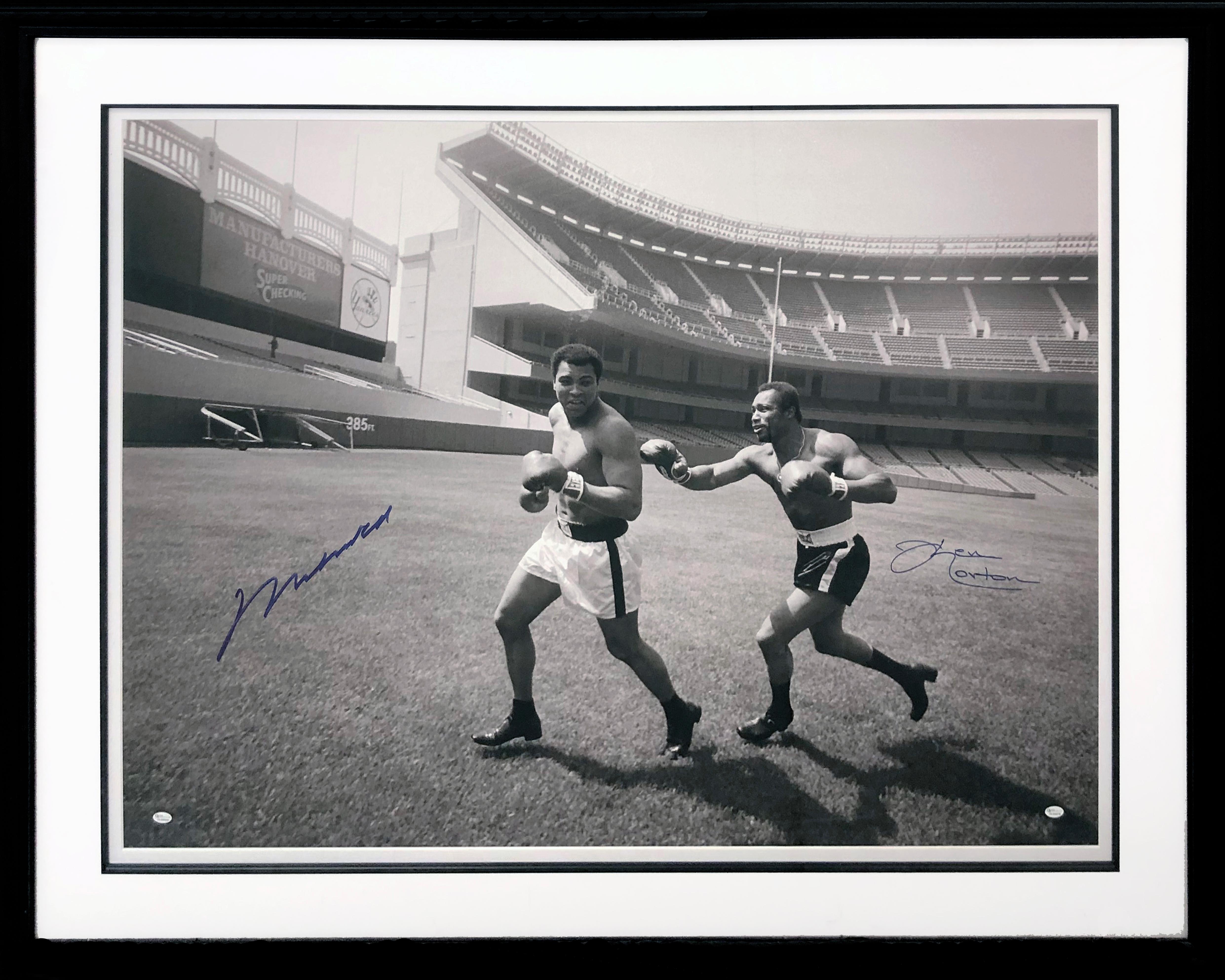 Muhammad Ali Figurative Photograph - MUHAMMAD ALI AND KEN NORTON, YANKEE STADIUM (DUAL SIGNED)