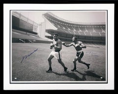 Vintage MUHAMMAD ALI AND KEN NORTON, YANKEE STADIUM (DUAL SIGNED)