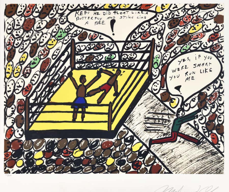 Sting Like a Bee Serigraph, American Modern, Signed, Late 20th Century