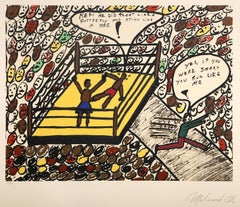 Sting Like a Bee, serigrafia pop art di Muhammad Ali alias G&T.
