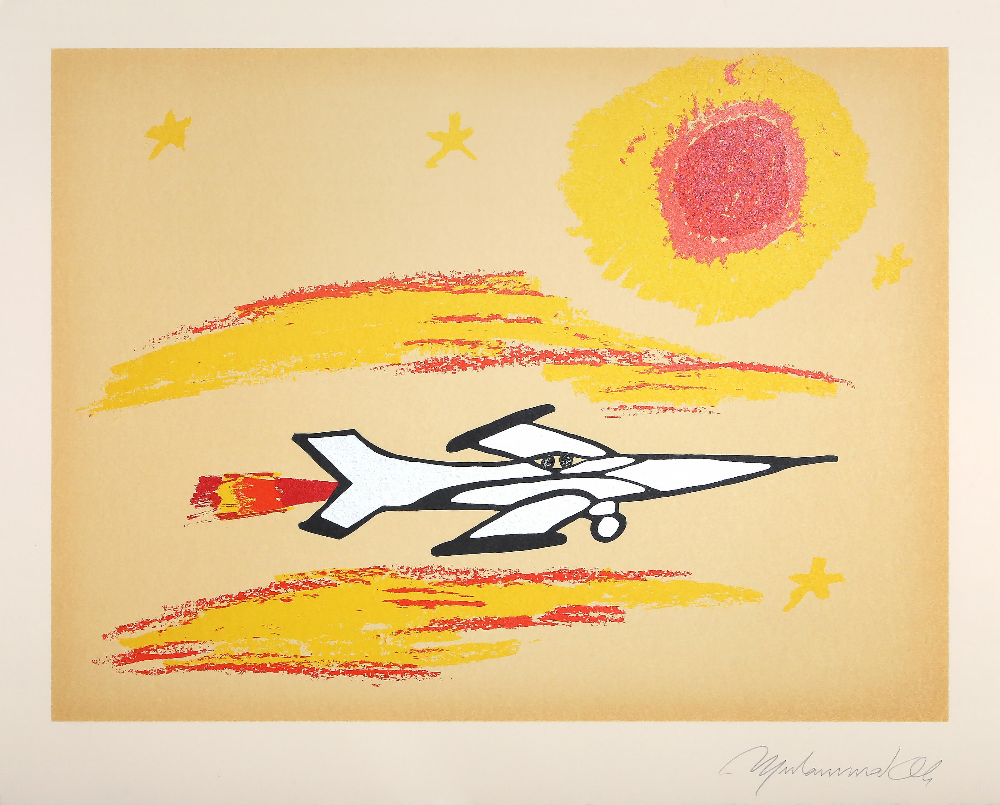 Bajo el sol, serigrafía pop art de Muhammad Ali en venta 2