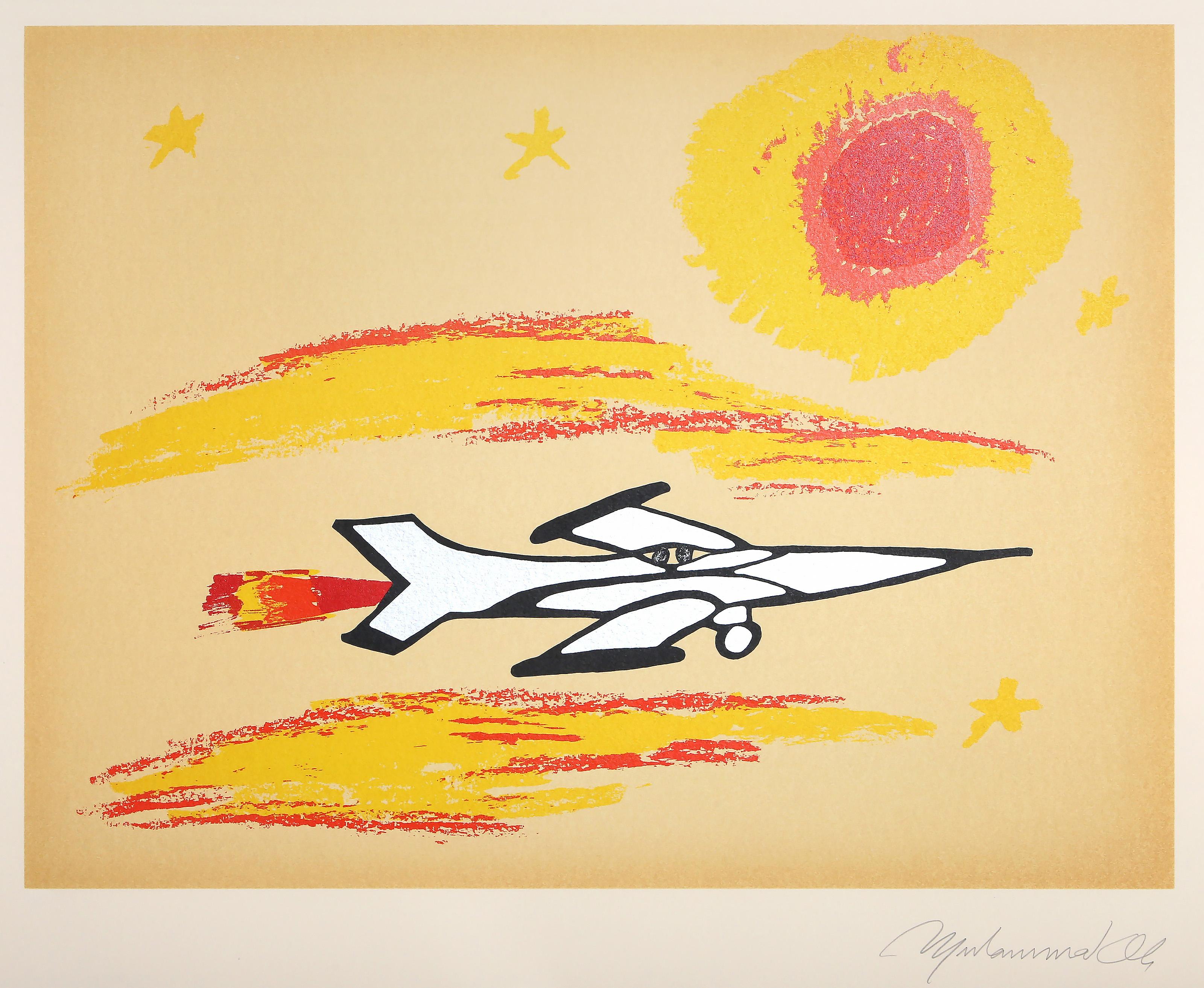 Bajo el sol, serigrafía pop art de Muhammad Ali