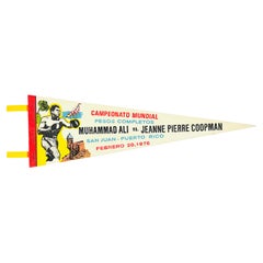 Muhammad Ali Puerto Rico 1976 pennant (Ali vs Coopman)