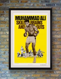 'Muhammad Ali: Skill, Brains and Guts' Original US One Sheet Movie Poster, 1975
