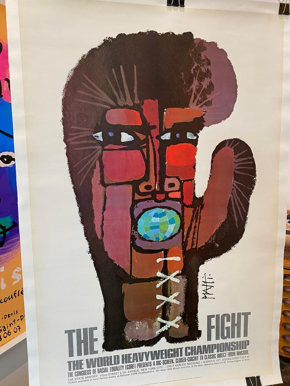 Français Muhammad Ali 'THE WORLD HEAVYWEIGHT CHAMPIONSHIP' Original Vintage Poster, 1971