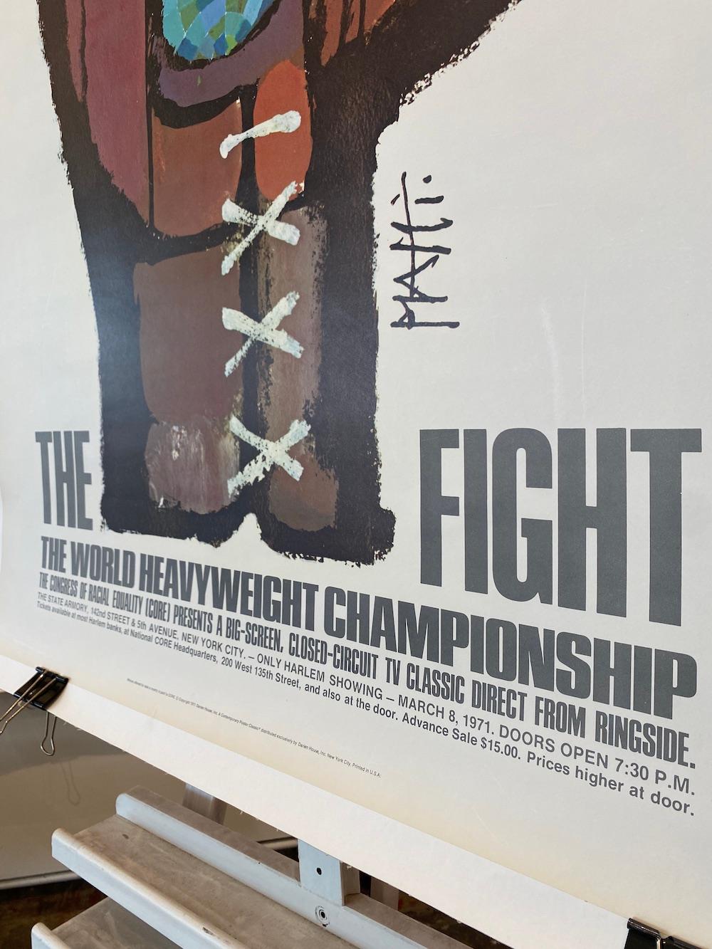 Late 20th Century Muhammad Ali 'THE WORLD HEAVYWEIGHT CHAMPIONSHIP' Original Vintage Poster, 1971 For Sale