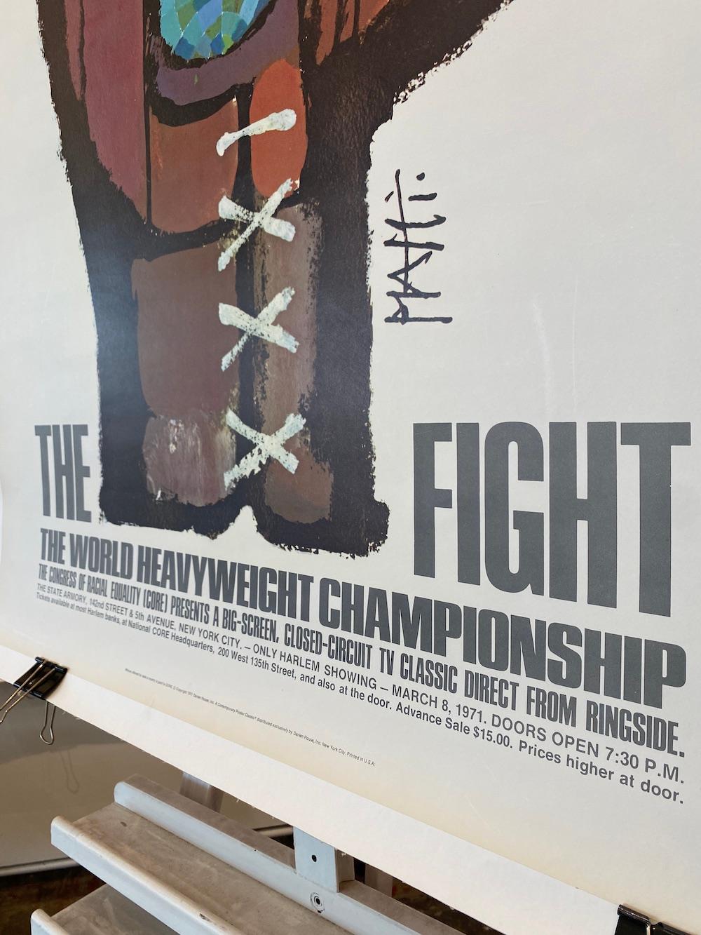 Muhammad Ali 'THE WORLD HEAVYWEIGHT CHAMPIONSHIP' Original Vintage Poster, 1971 Bon état à Melbourne, Victoria