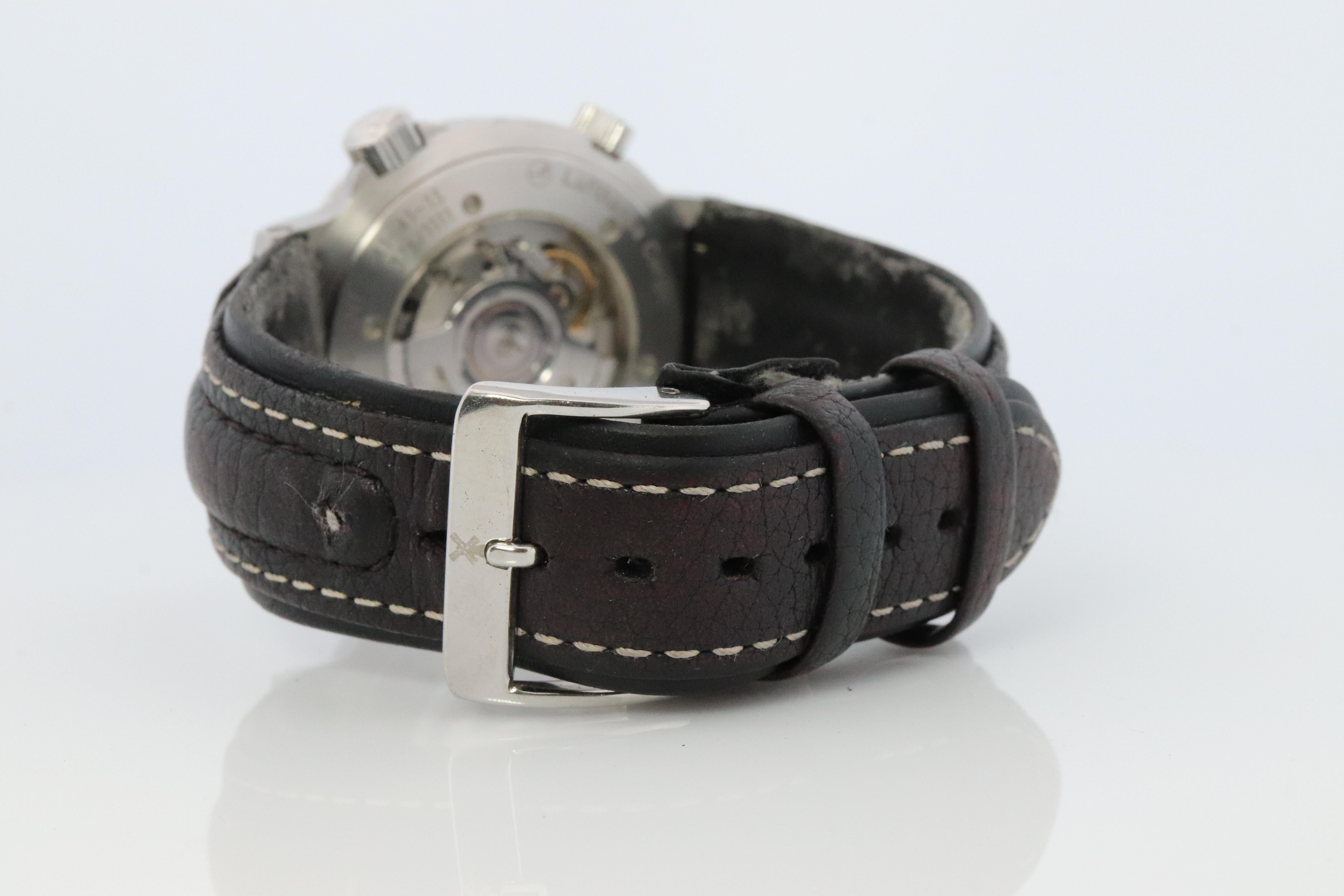 Muhle Glashutte Global Timer Watch. M1-41-13 Lufthansa Cargo Mens Watch. For Sale 4