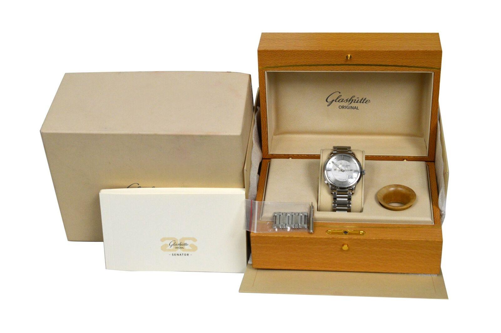 Mühle Glashutte Senator Power Reserve 100-01-03-02-14 Automatic Watch In Excellent Condition For Sale In New York, NY