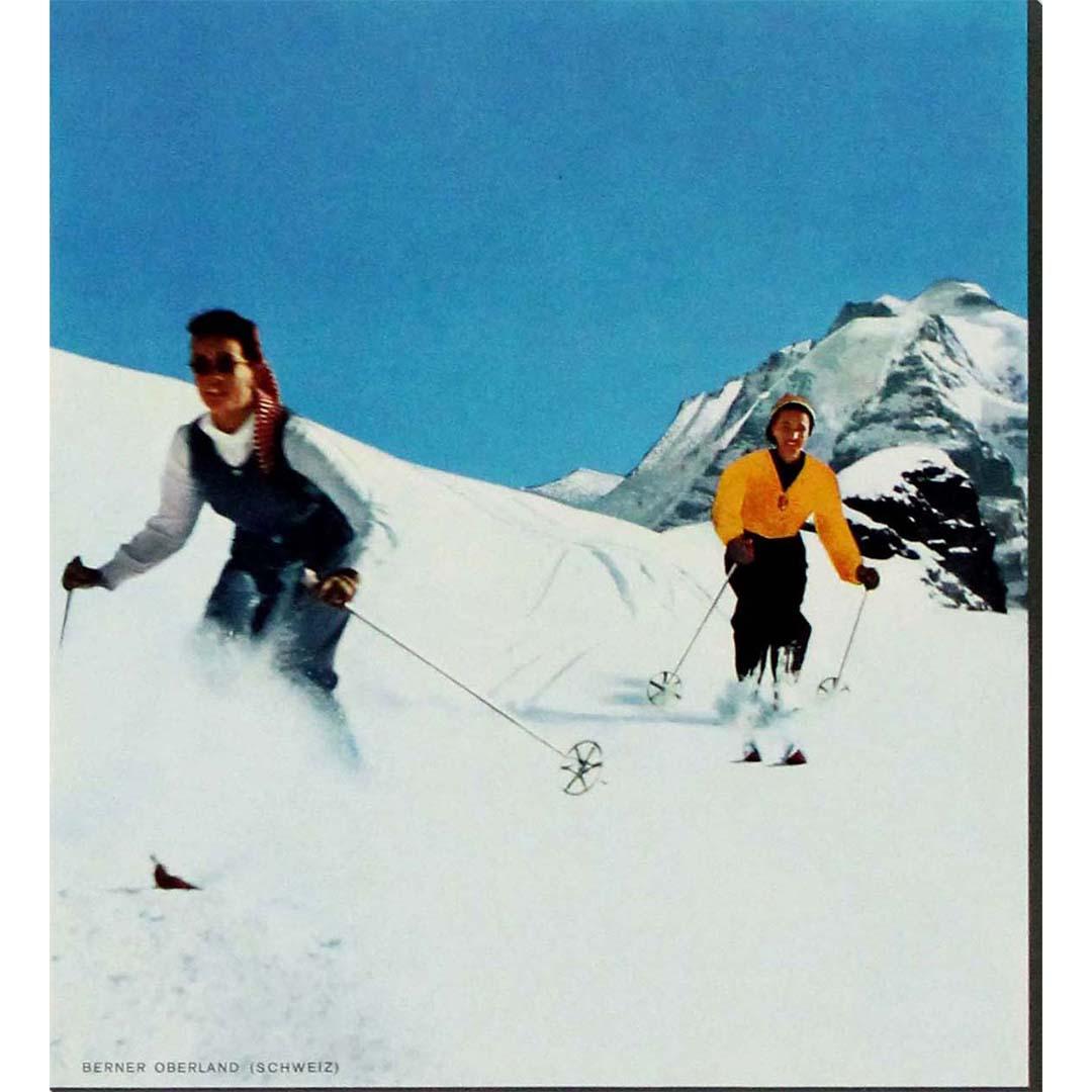 Original-Reiseplakat Berner Oberland Schweiz, ca. 1950 im Angebot 1
