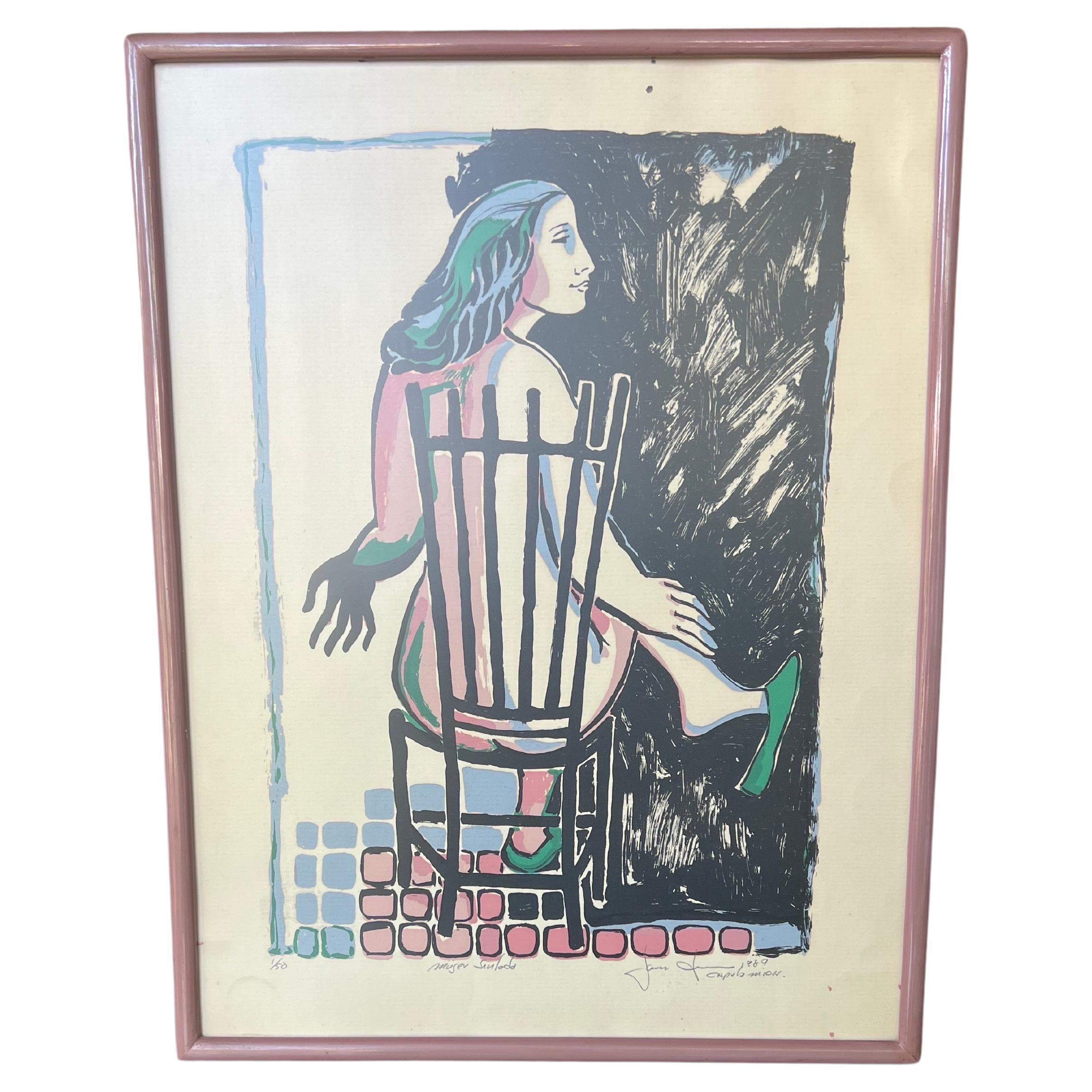 "Mujer Sentada" by Juan Torres Calderon