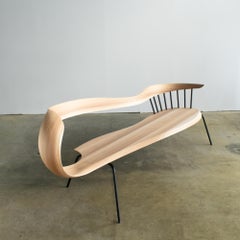 Muji 2.5 Seater Chair Japanese Contemporary Style Bentwood Chair