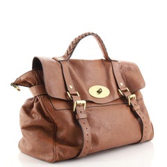 Mulberry Alexa Satchel Polished Buffalo Oversized