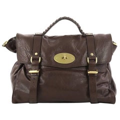 Mulberry Alexa Satchel Polished Buffalo Oversized