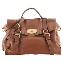 Mulberry Alexa Satchel Polished Buffalo Oversized