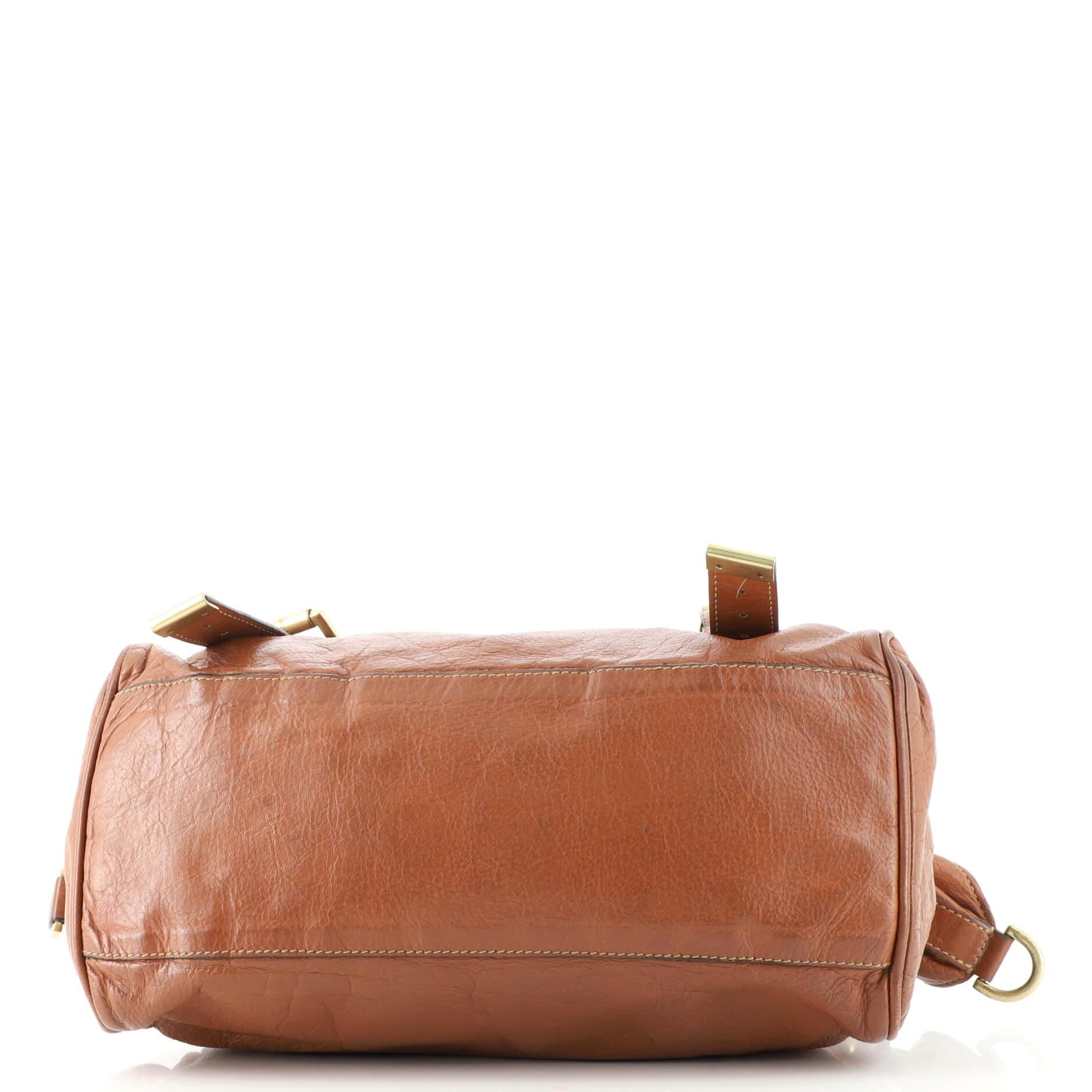 Brown Mulberry Alexa Satchel Soft Buffalo Medium