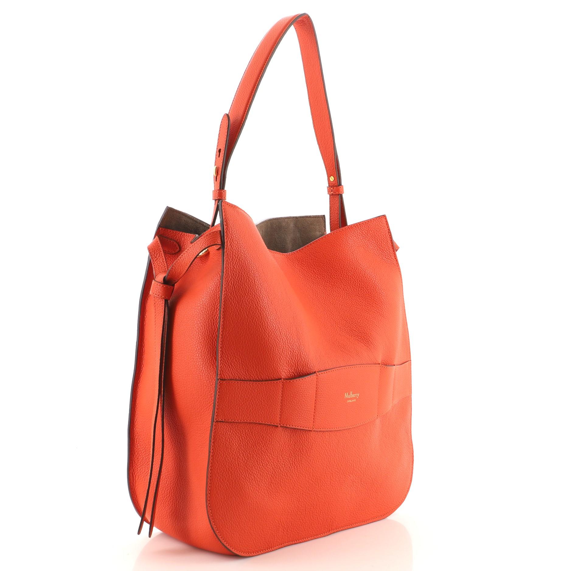 Red Mulberry Amberley Hobo Leather Small