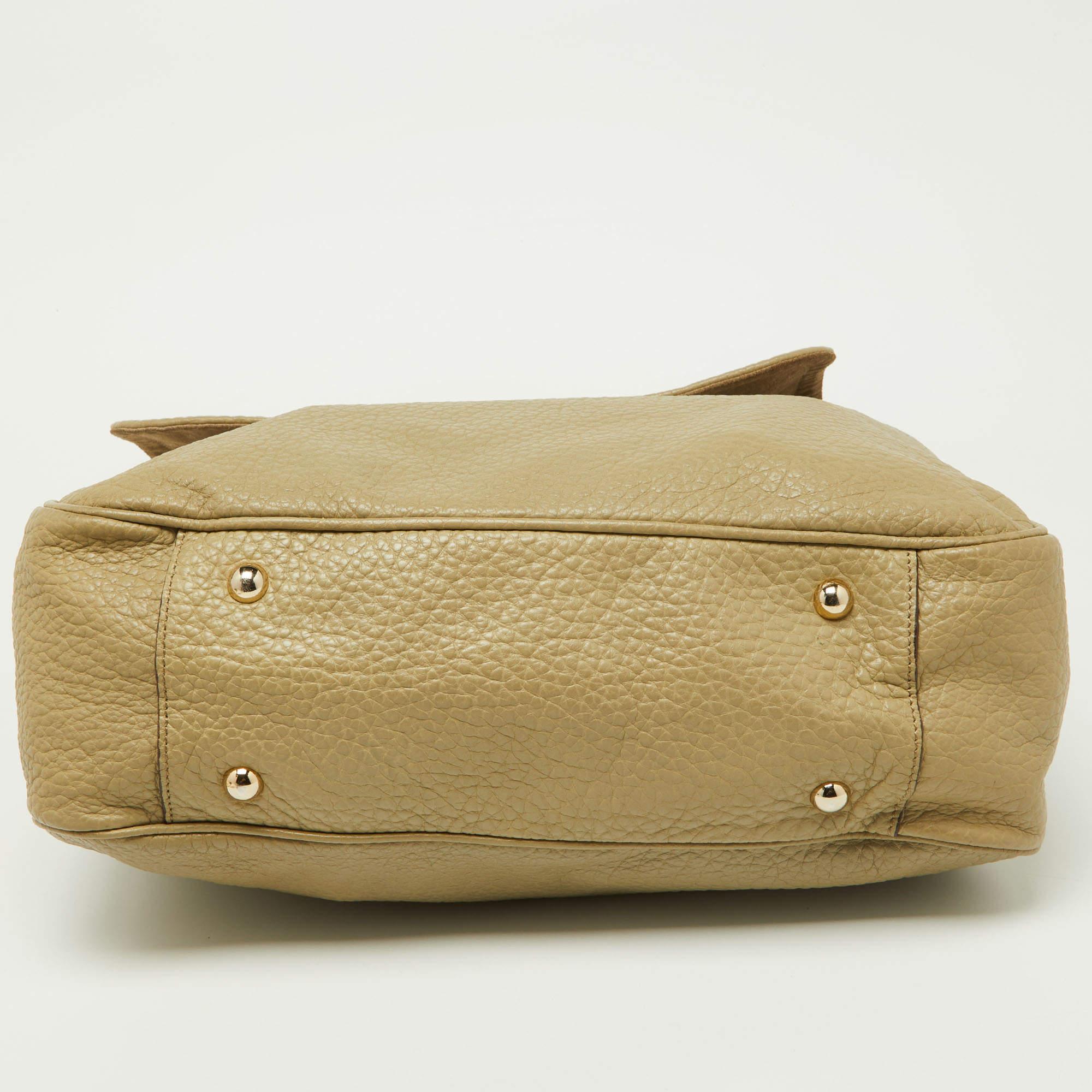 Mulberry Avocado Green Leather Flap Hobo For Sale 9