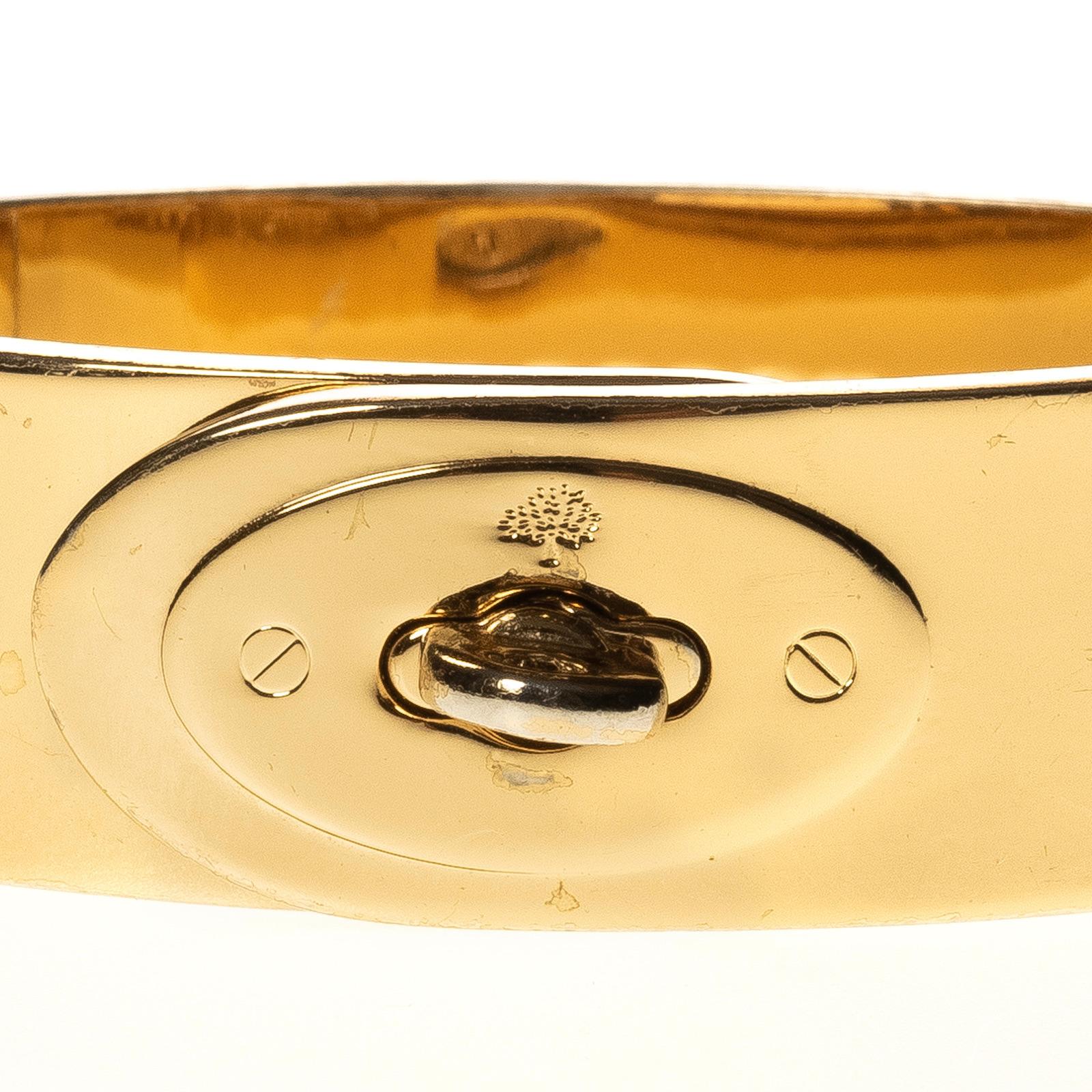 Mulberry Bayswater Goldfarbenes, goldfarbenes Armband im Zustand „Gut“ im Angebot in Montreal, Quebec