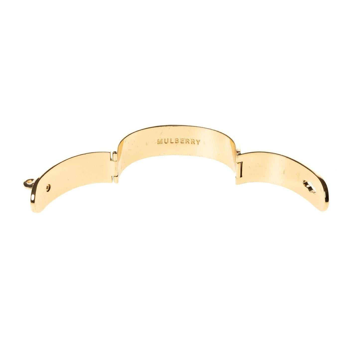 Mulberry Bayswater Goldfarbenes, goldfarbenes Armband für Damen oder Herren im Angebot