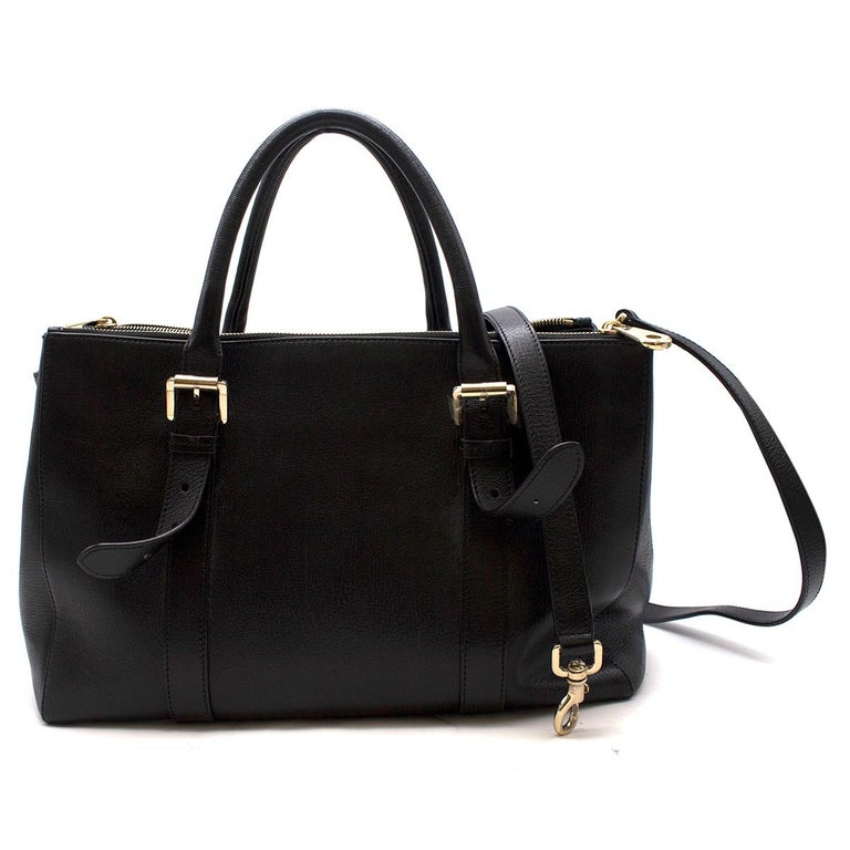 Mulberry Bayswater Leather Small Double Zip Tote Bag at 1stDibs
