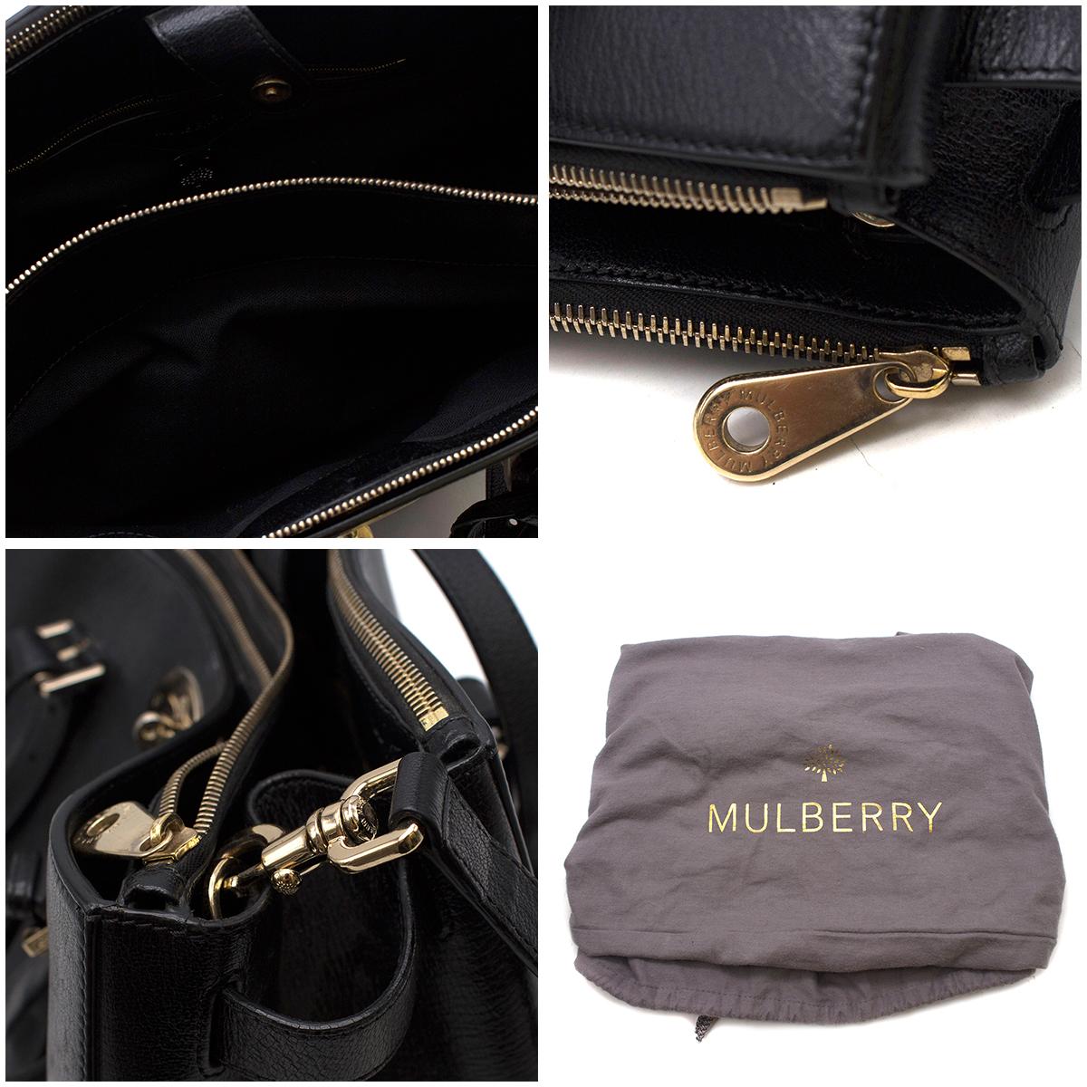 Mulberry Bayswater Leather Small Double Zip Tote Bag	 In Excellent Condition In London, GB
