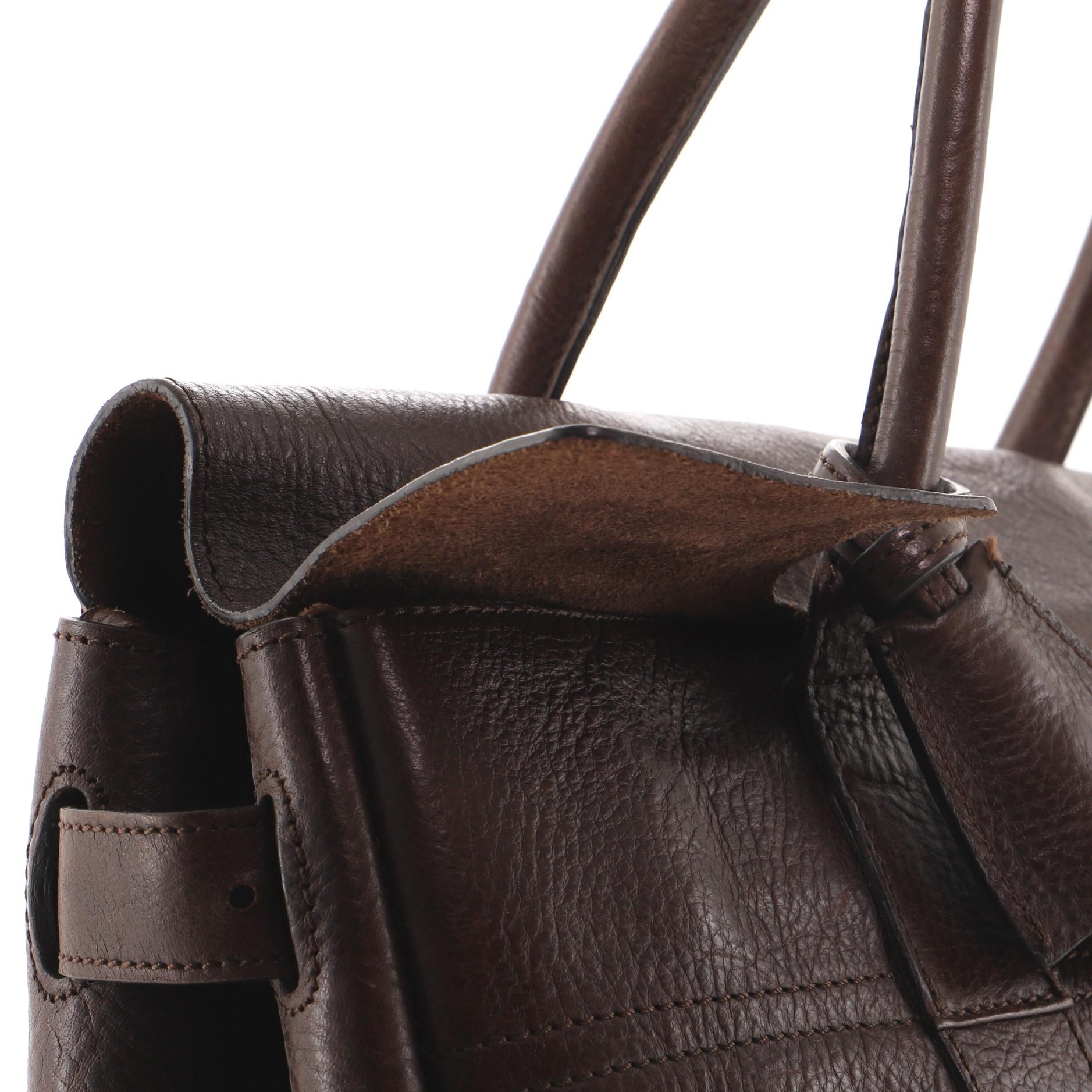 Mulberry Bayswater Satchel Leather Medium In Good Condition In NY, NY