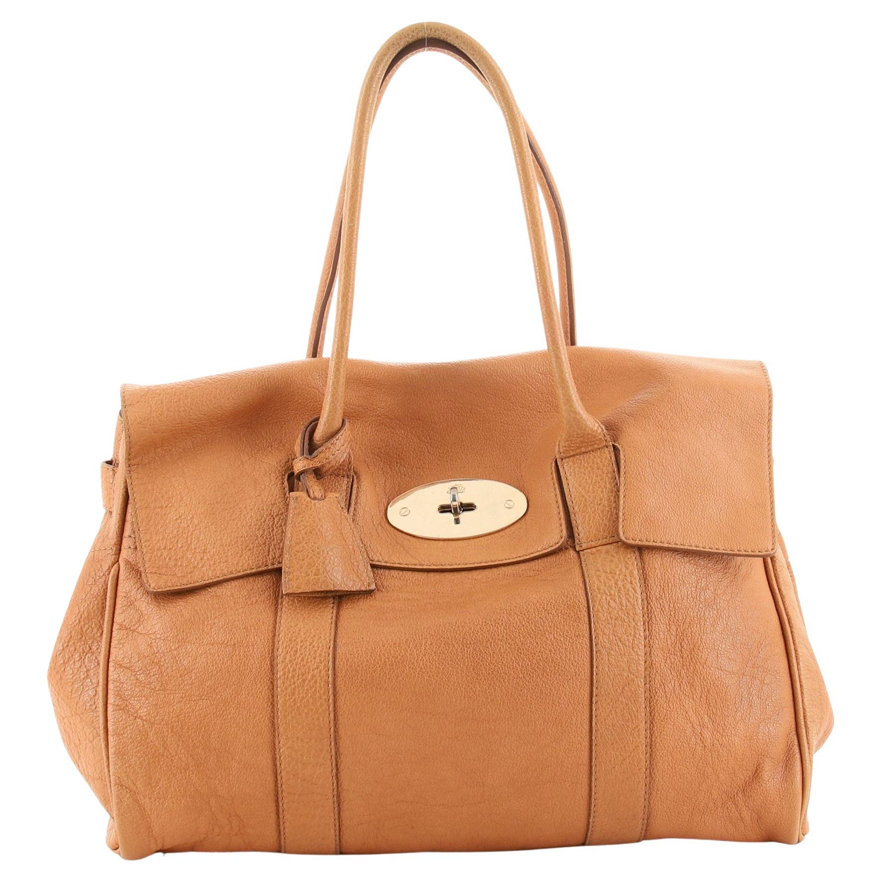 Mulberry Pembroke Stripe Shoulder Bag black and white leather at