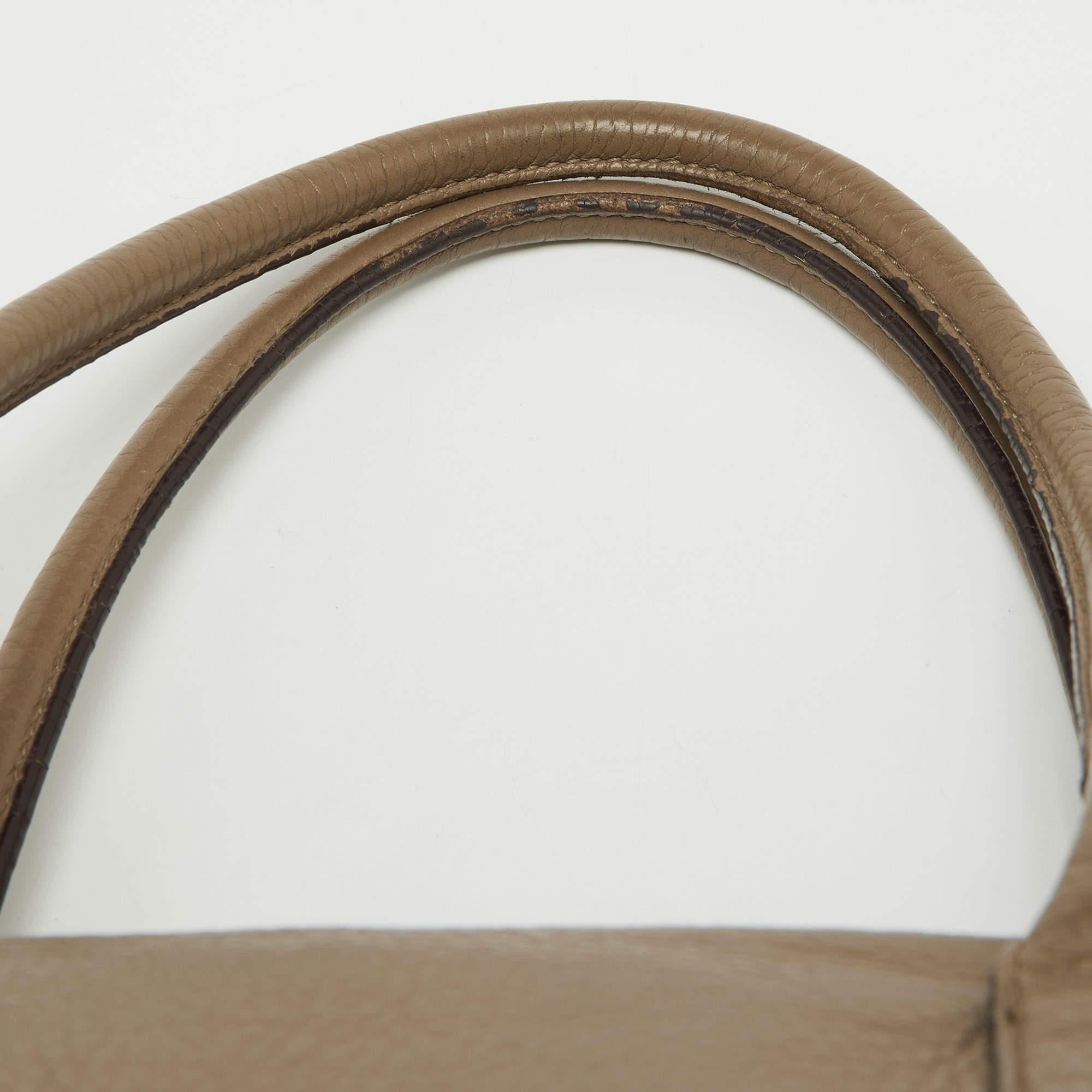 Mulberry Beige Leather Bayswater Satchel For Sale 8