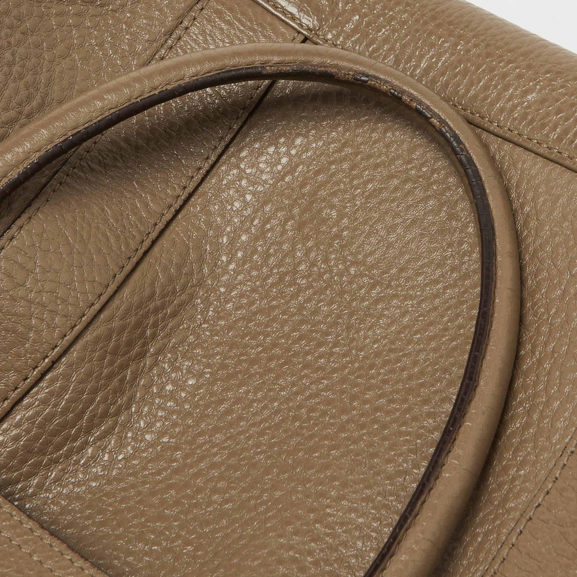 Mulberry Beige Leather Bayswater Satchel For Sale 13