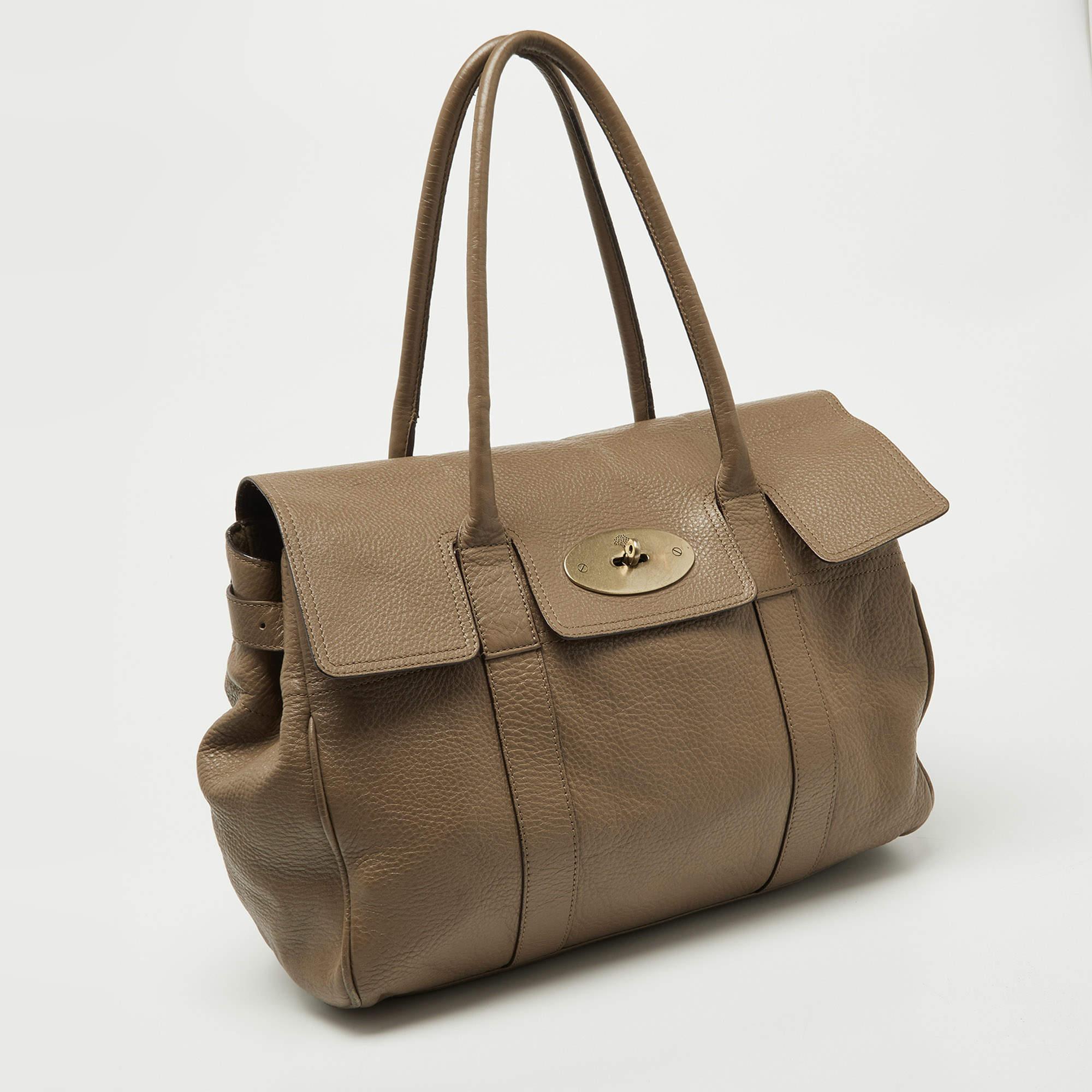 The Bayswater is one of the most well-known collections from Mulberry, so it's fair to say that this satchel is worth the buy. Crafted from leather, the bag is equipped with two handles and a turn lock on the flap securing a capacious compartment