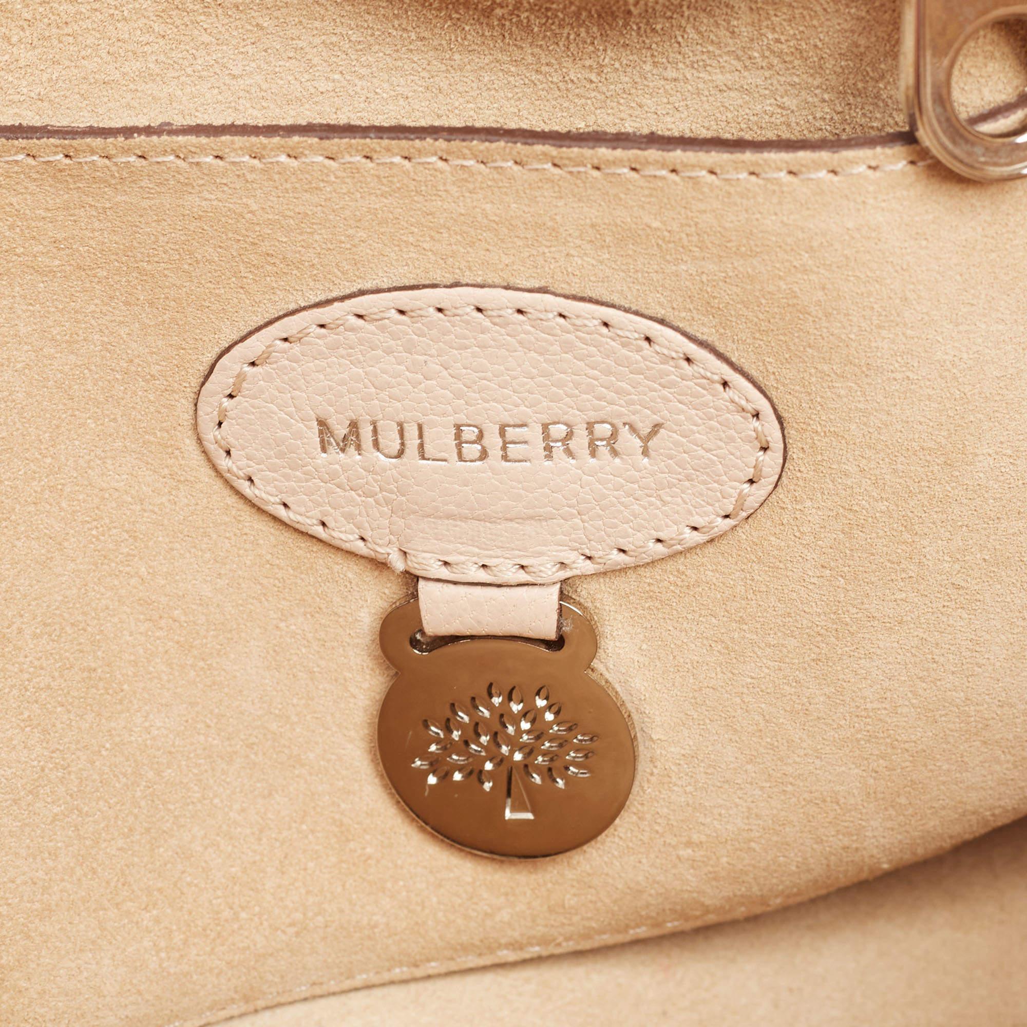Mulberry Beige Leather Bayswater Satchel 1