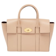 Mulberry Beige Leather Small Bayswater Satchel