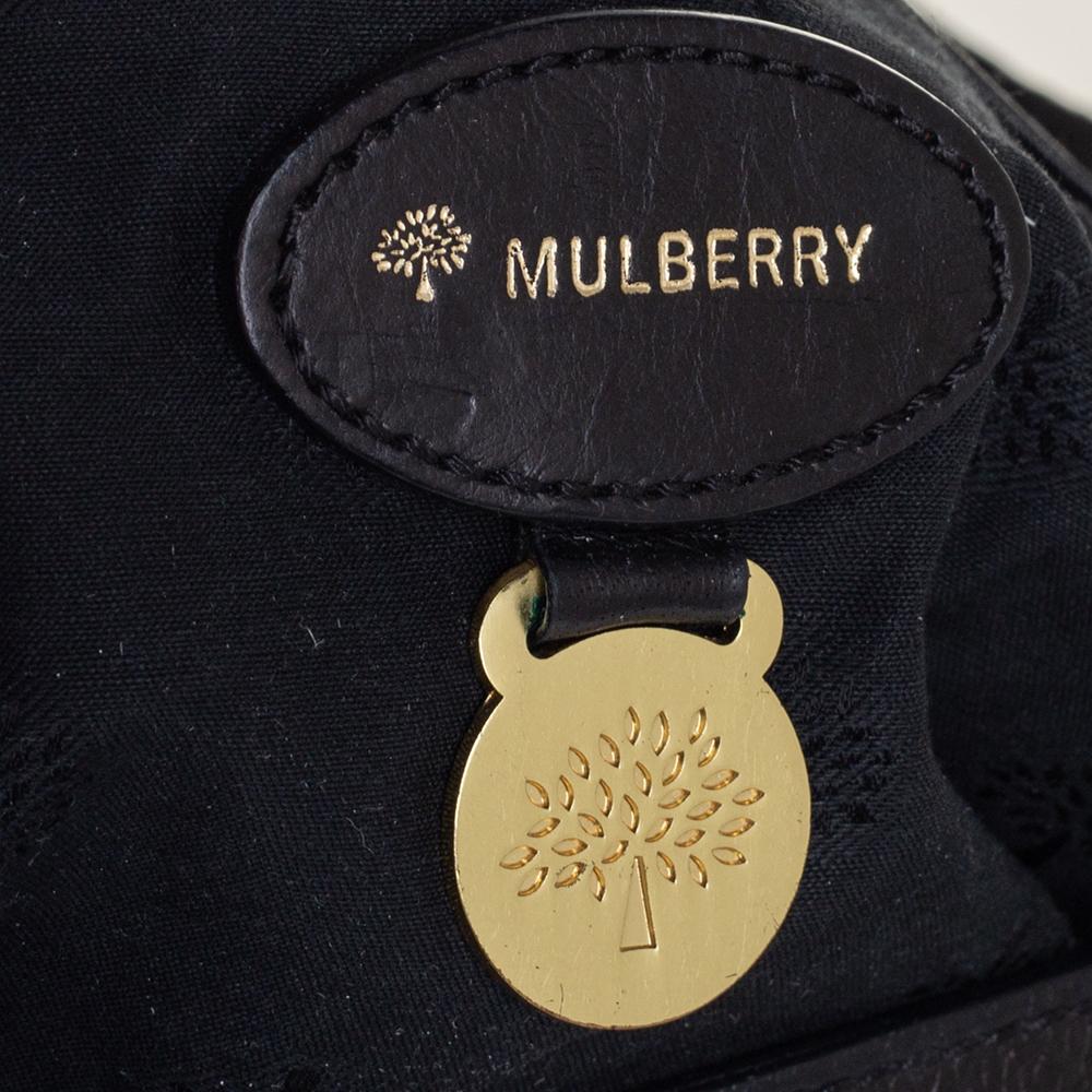 Mulberry Black Leather Alexa Satchel 6