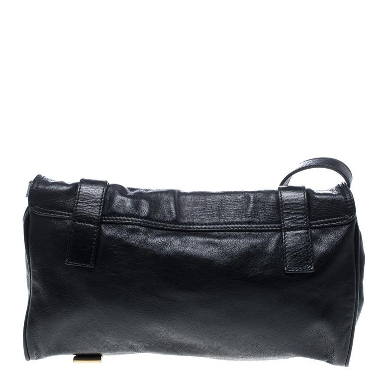 Mulberry Black Leather Alexa Shoulder Bag For Sale at 1stDibs
