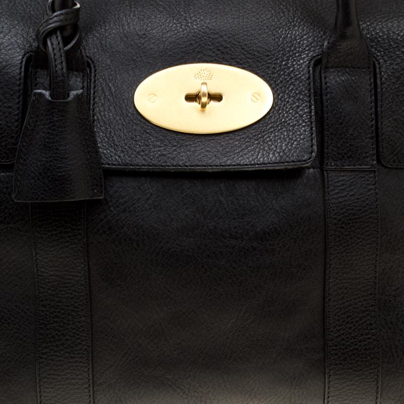 Mulberry Black Leather Bayswater Satchel 5