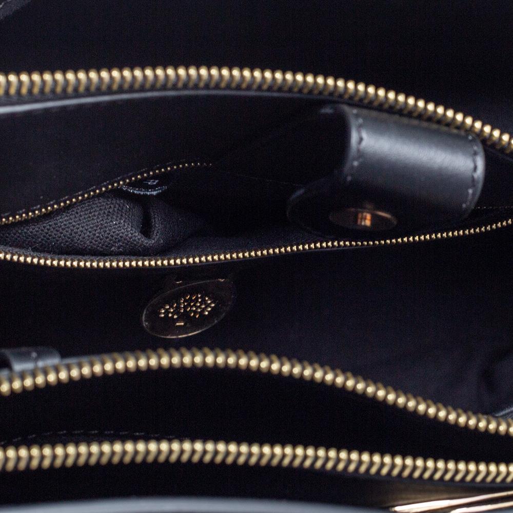 Women's Mulberry Black Leather Bayswater Tote