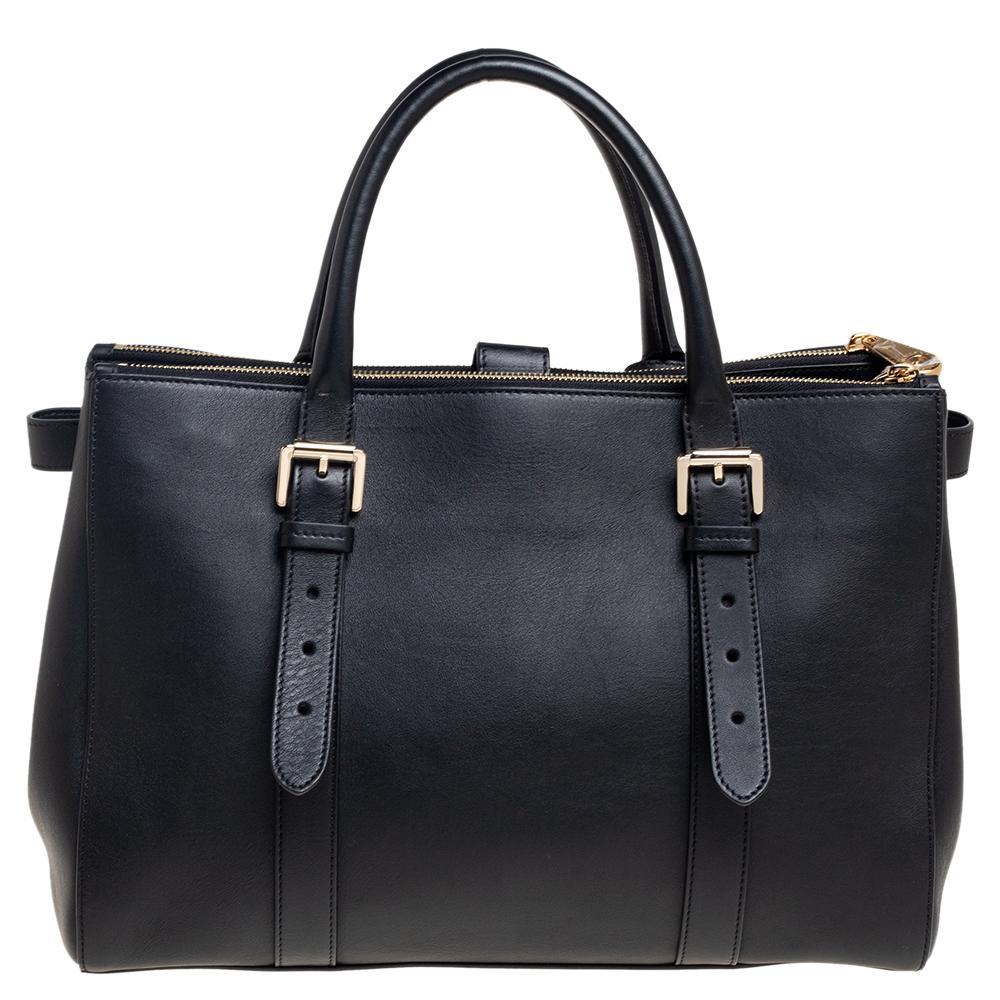 Mulberry Black Leather Bayswater Tote 4