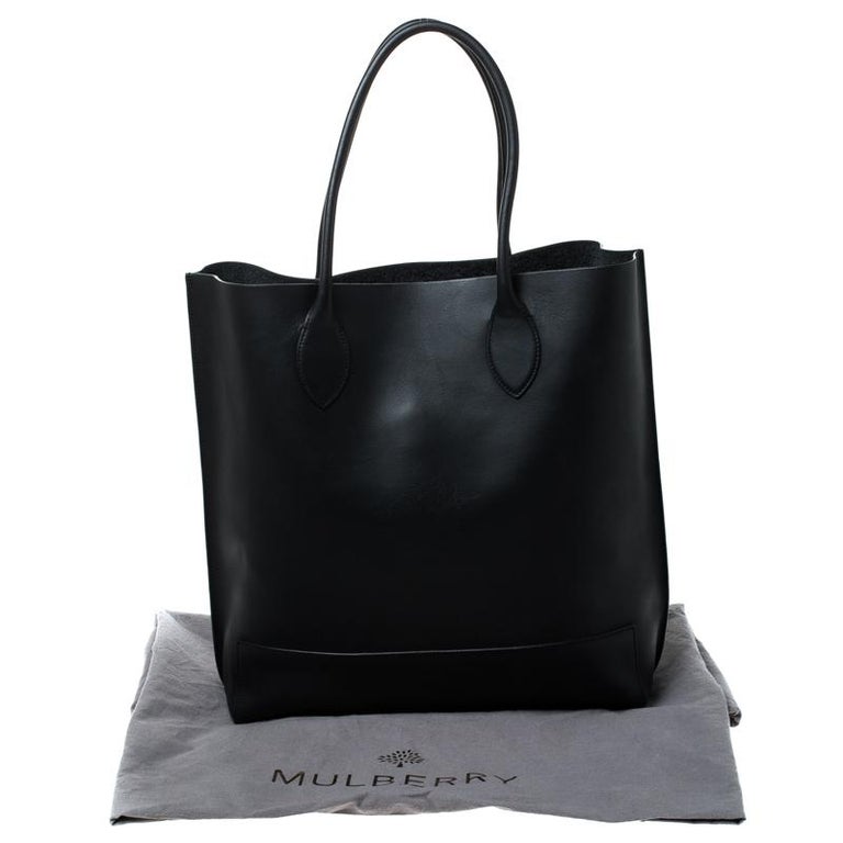 Mulberry Black Leather Blossom Shopper Tote at 1stDibs | mulberry blossom tote  bag, blossom tote mulberry, mulberry shopper