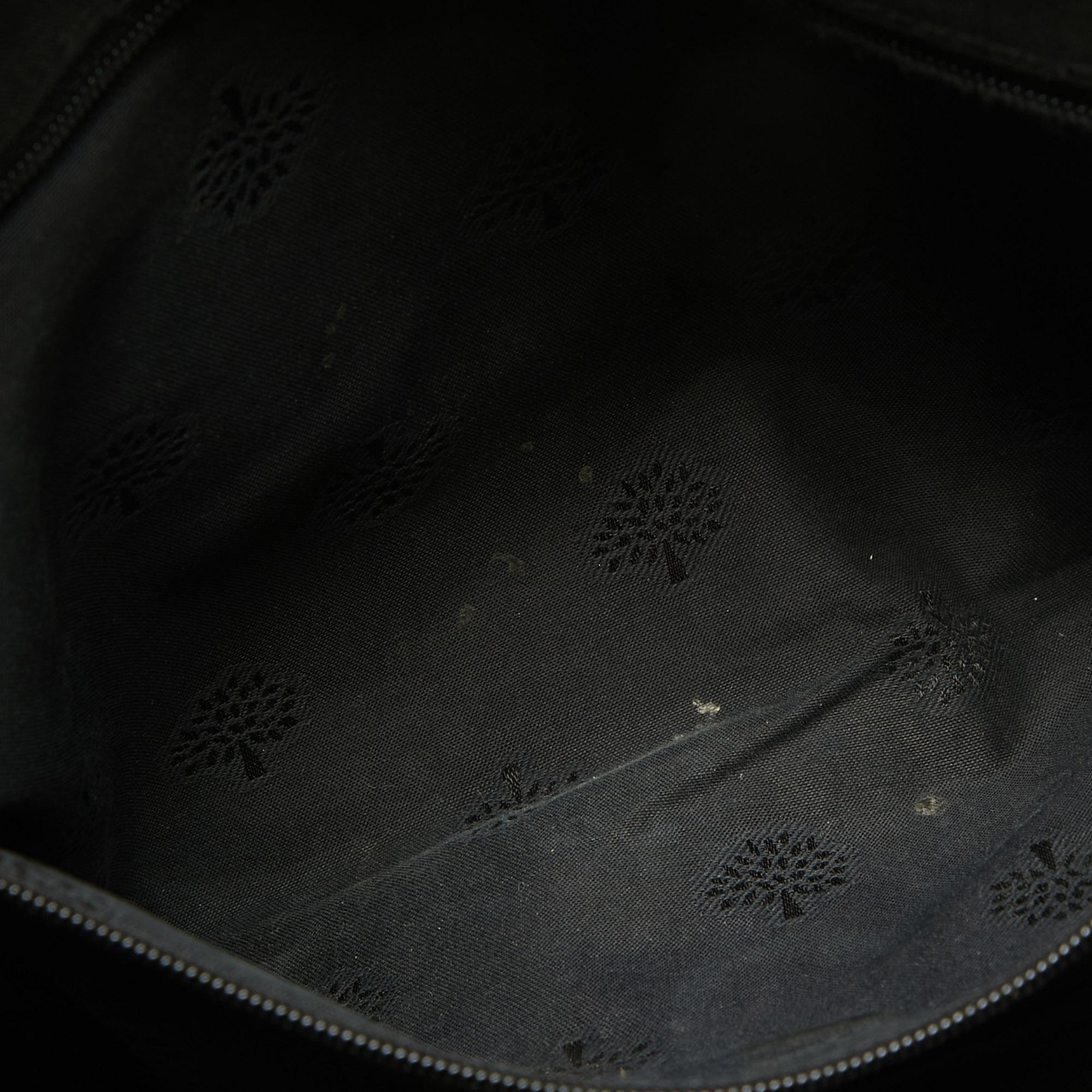 Mulberry Del Rey Tasche aus schwarzem Leder Damen im Angebot