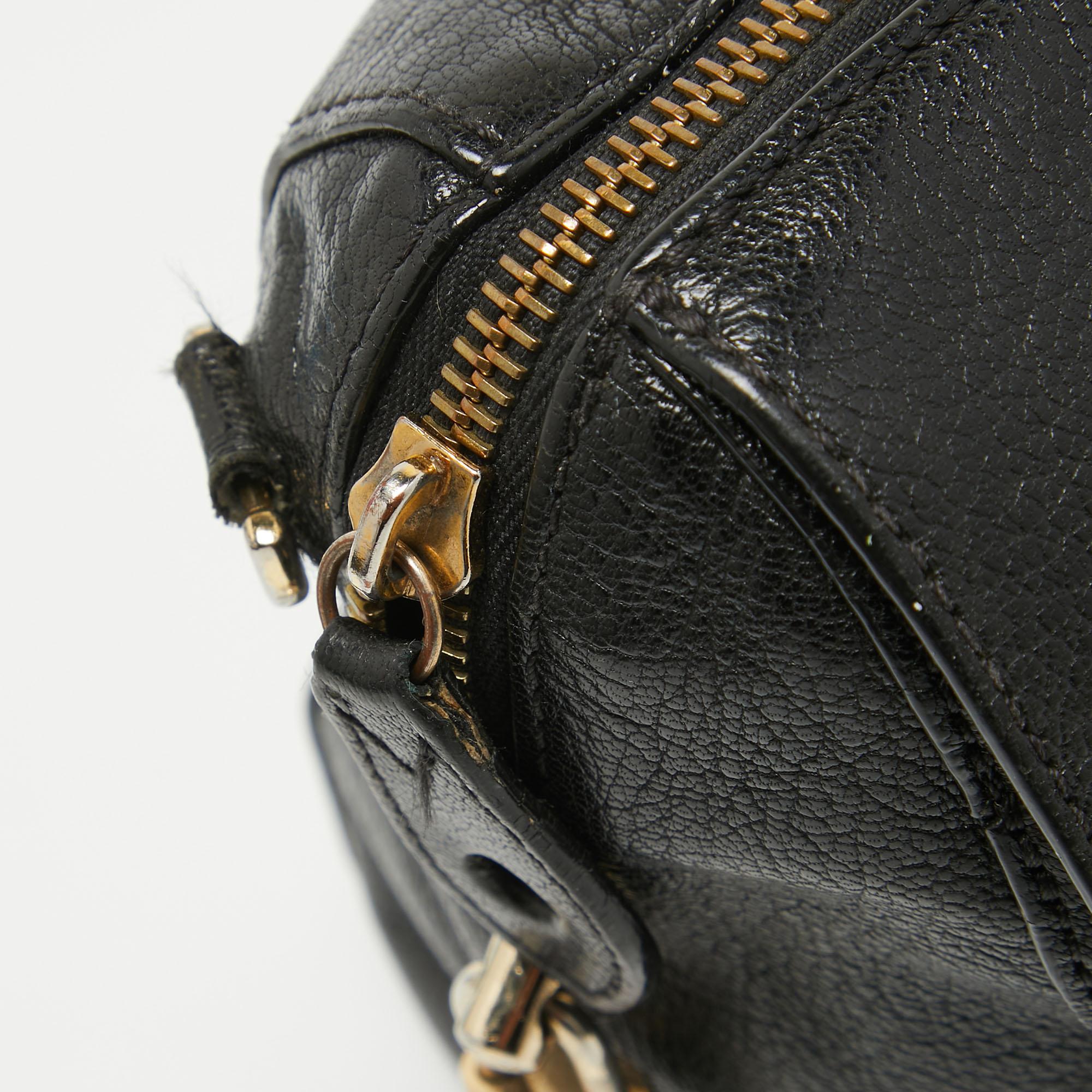Mulberry Del Rey Tasche aus schwarzem Leder im Angebot 3