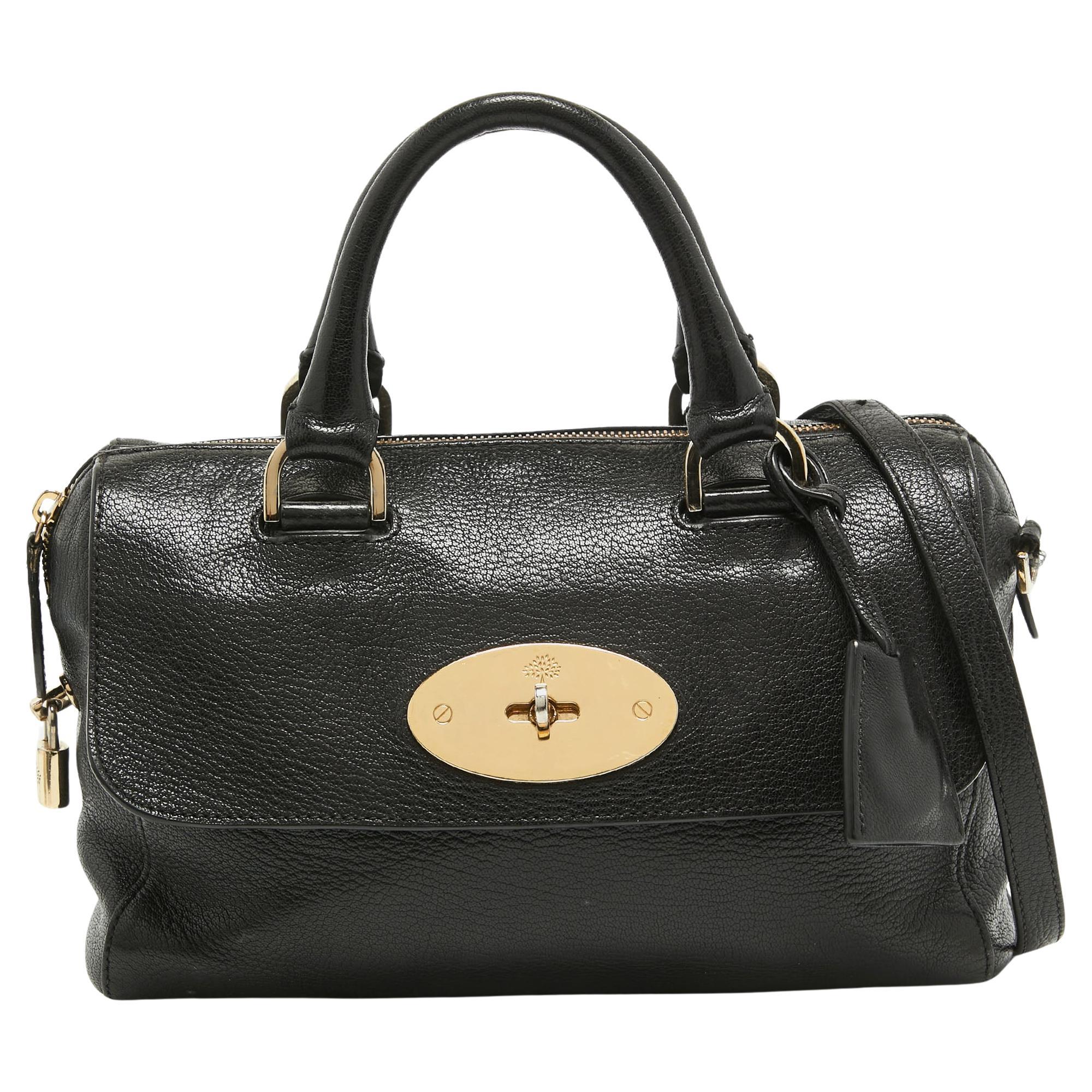 Mulberry Black Leather Del Rey Bag For Sale