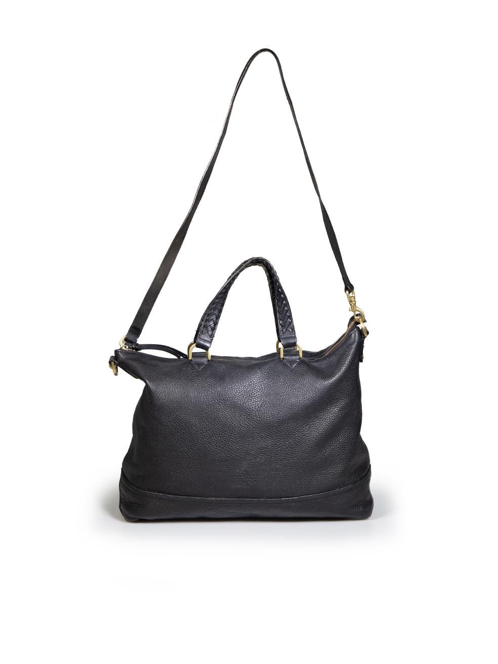 Mulberry Black Leather Effie Tote Bag In Good Condition In London, GB