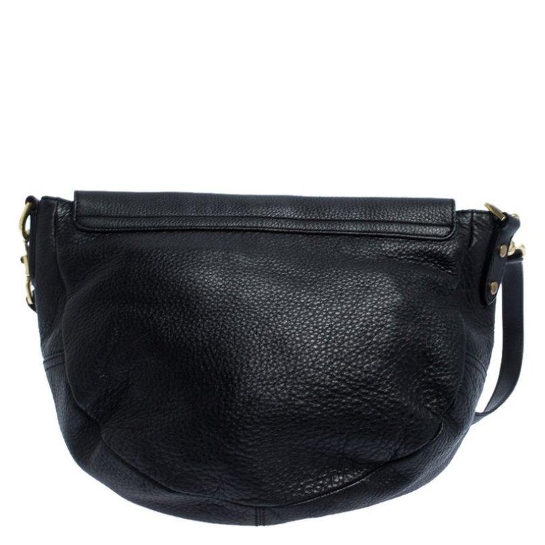 Mulberry Black Leather Flap Shoulder Bag For Sale at 1stDibs