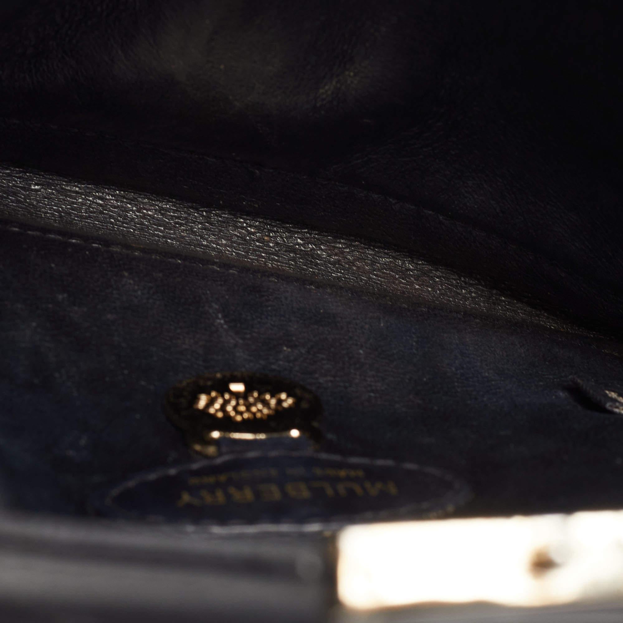 Mulberry Black Leather Kensel Shoulder Bag 8