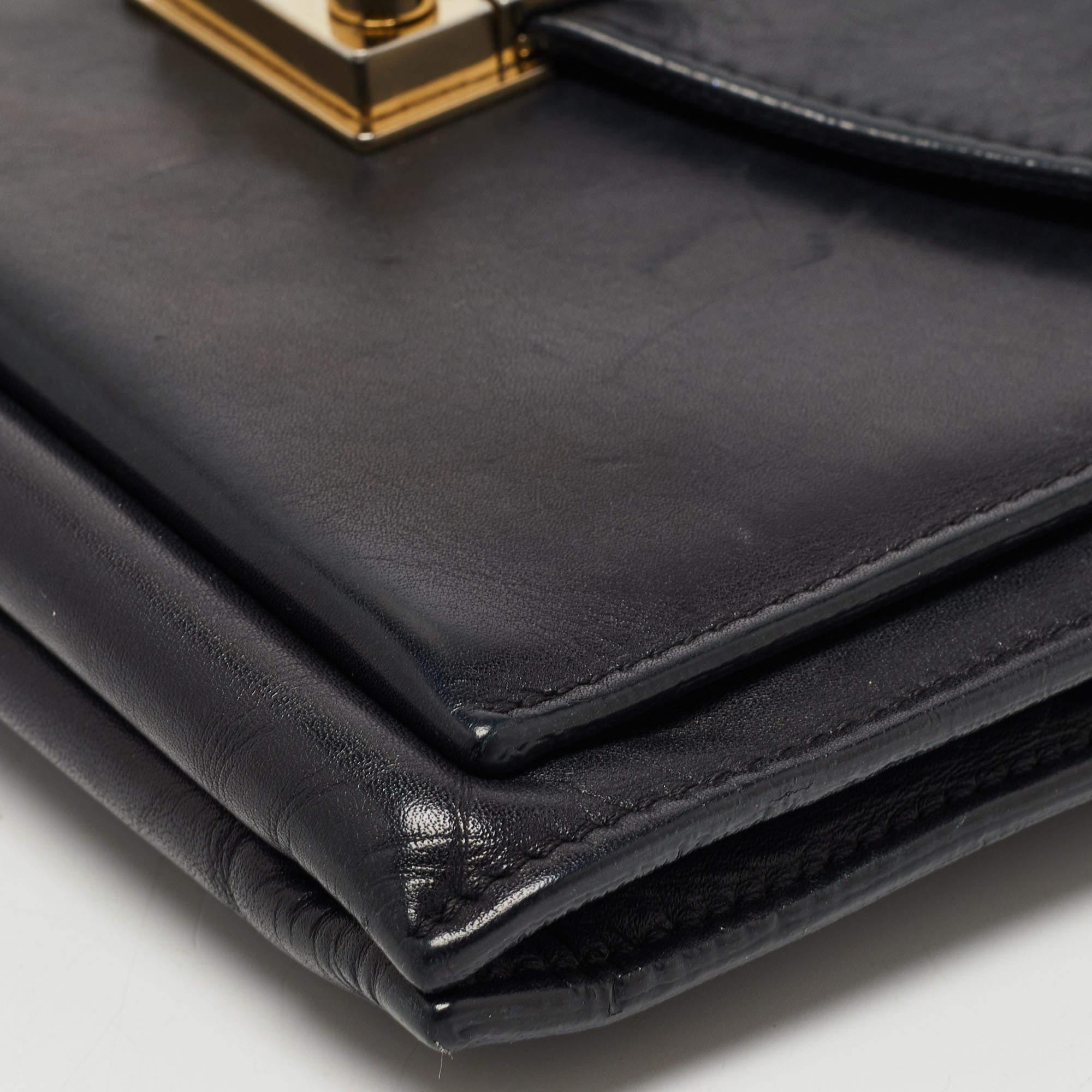 Mulberry Black Leather Kensel Shoulder Bag 15