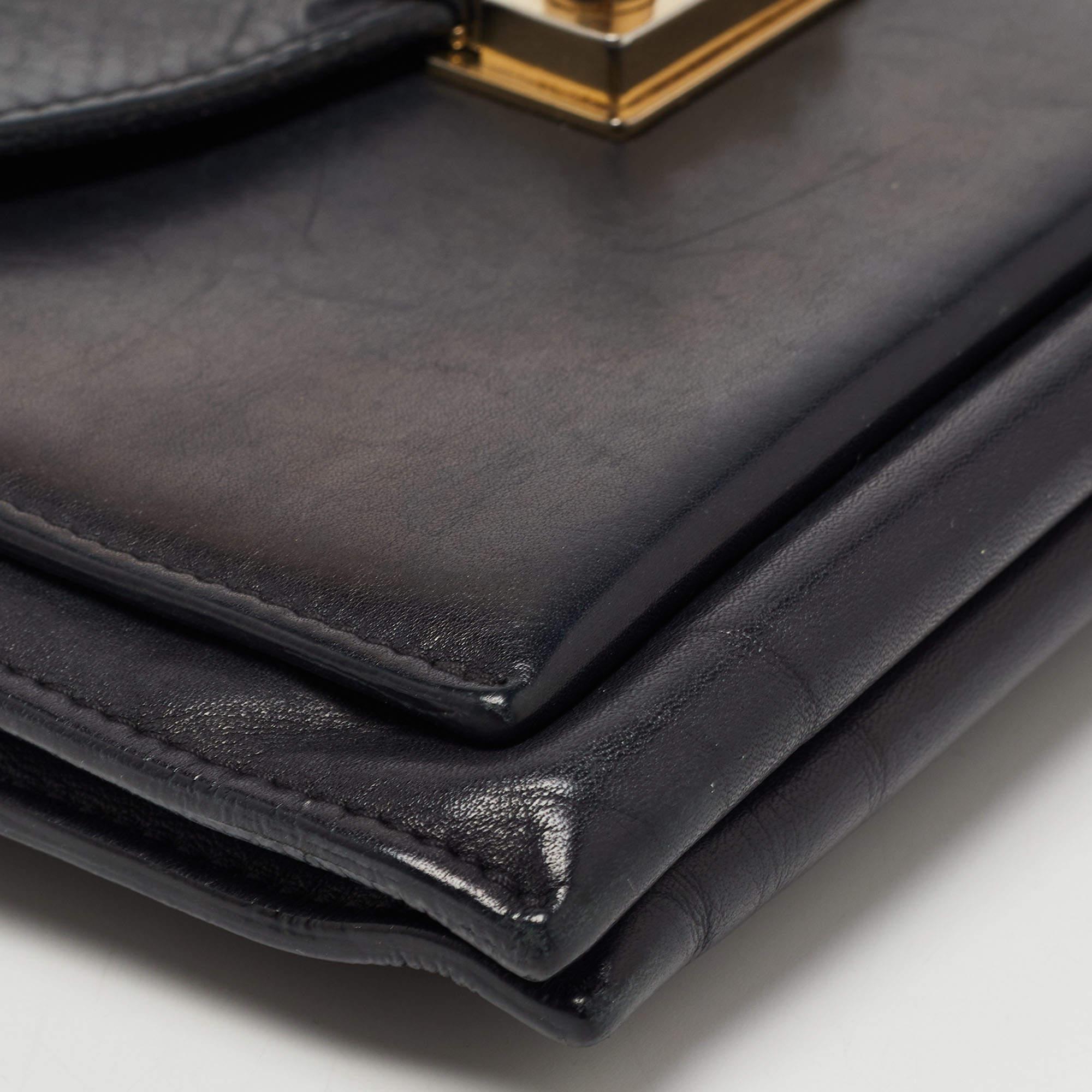 Mulberry Black Leather Kensel Shoulder Bag 16
