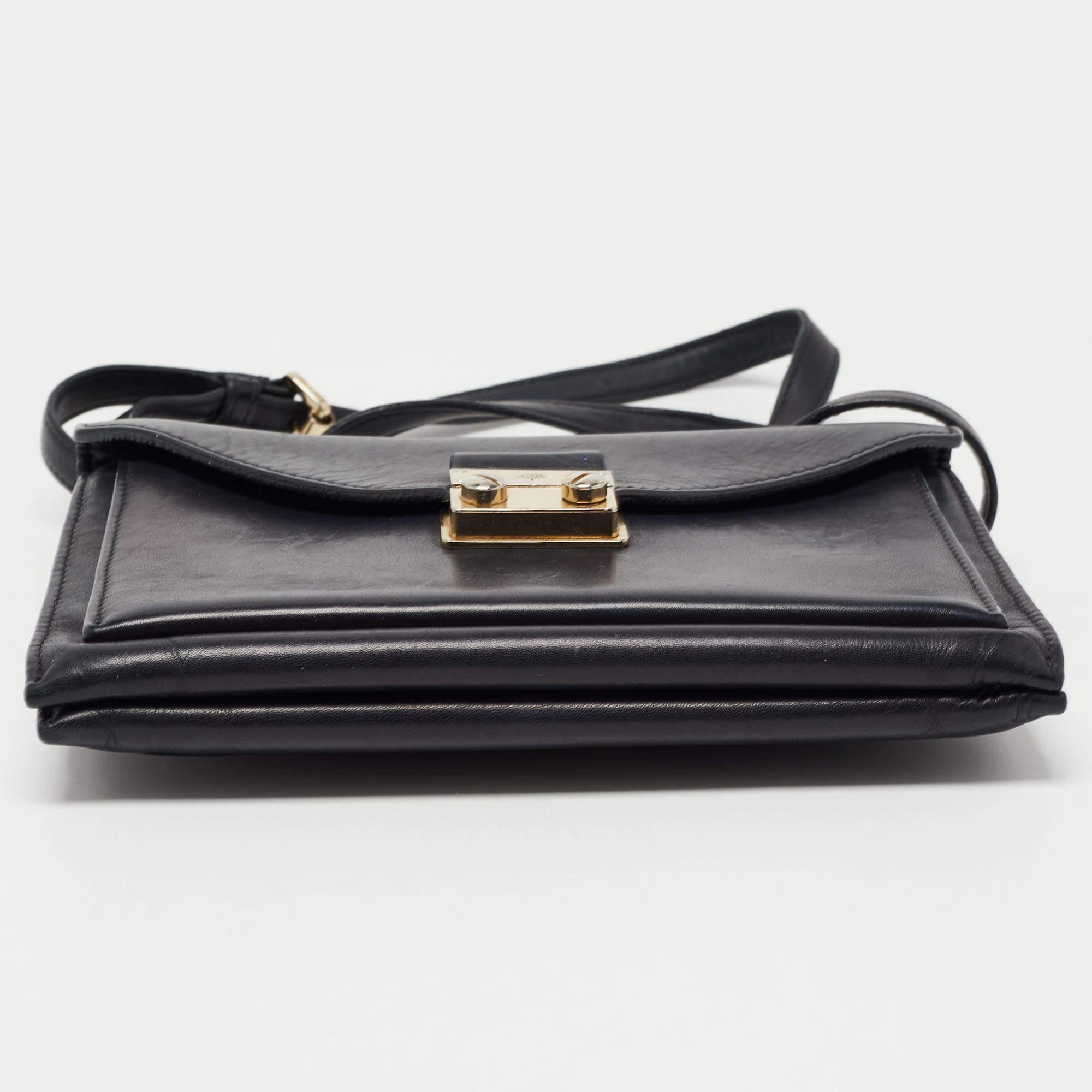 Women's Mulberry Black Leather Kensel Shoulder Bag