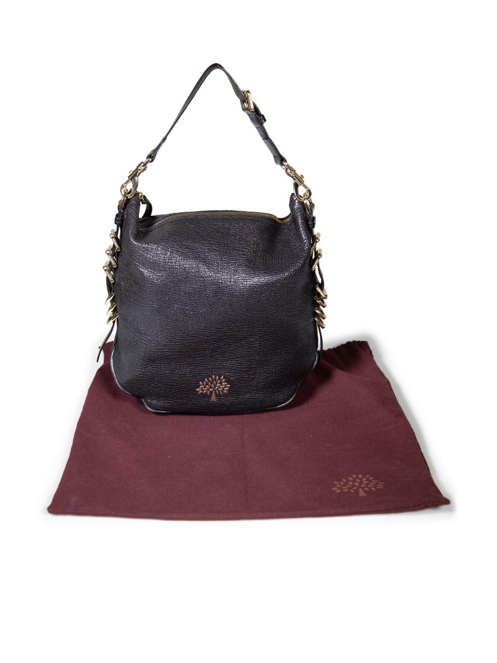 Mulberry Black Leather Mila Hobo For Sale 4